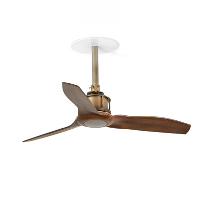 Ventilador de Techo Empotrado Just Fan S FARO - Oro viejo/Nogal, Sin luz, 0-10V | FARO