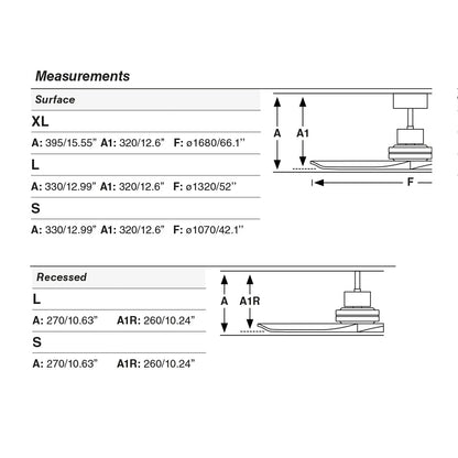 Ventilador de techo con motor DC silencioso y bajo consumo