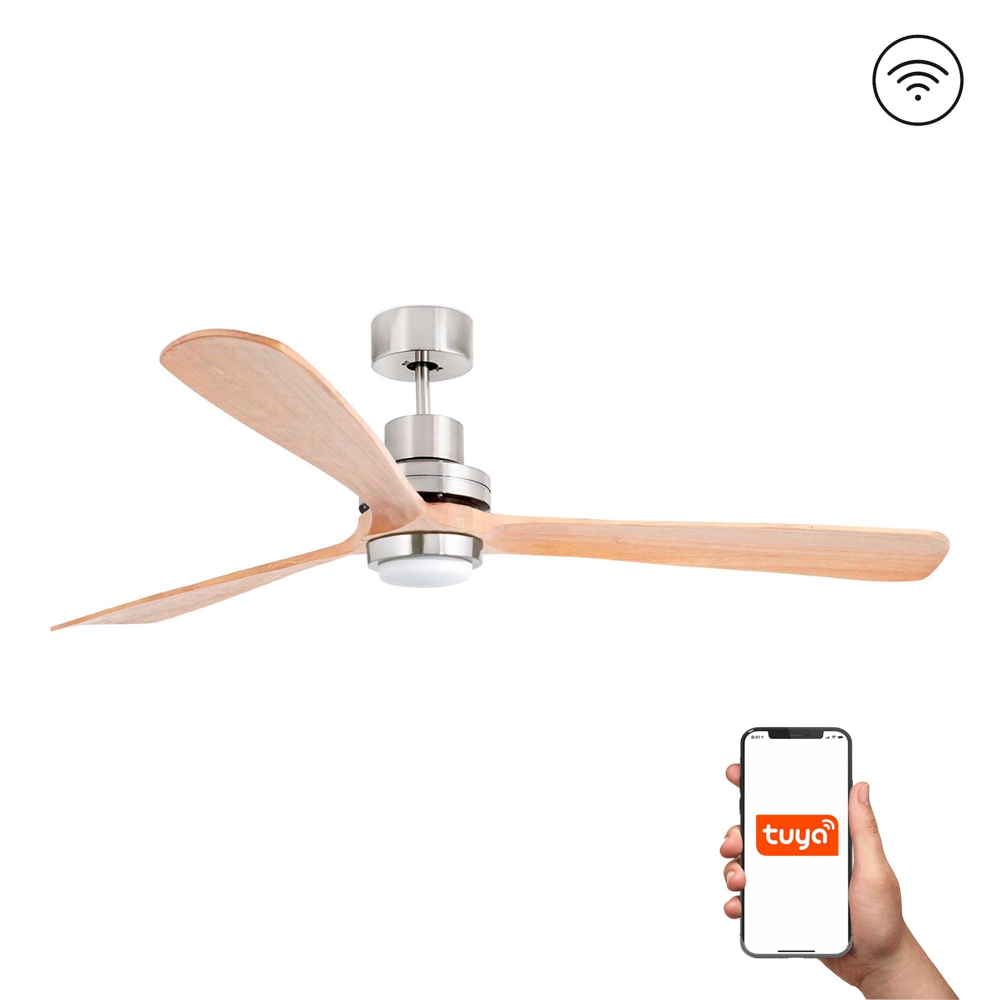 LANTAU XL Ventilador de Techo Moderno con Luz LED Faro 33505DCWT