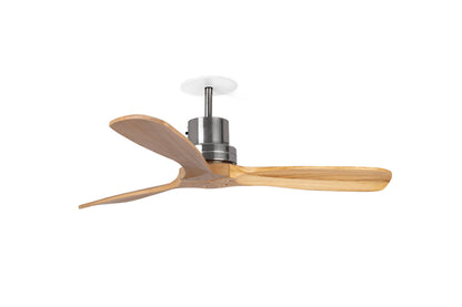Ventilador de Techo Empotrado Mini Lantau S FARO - Níquel mate/Pino, 0-10V | FARO