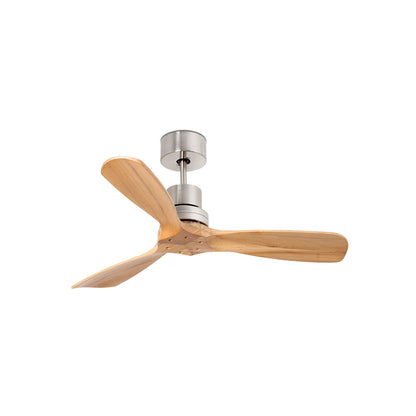 Ventilador de Techo Mini Lantau S 107 cm FARO - Níquel mate/Pino, Mando a distancia | FARO · Ref. 33509DC