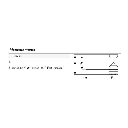 Ventilador de techo con luz LED y motor DC silencioso
