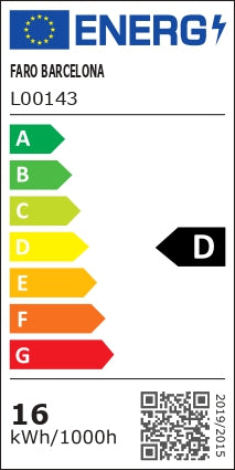 Etiqueta energética de Ventilador de Techo Empotrado Lantau L 132 cm FARO - Níquel mate/Pino, LED 3000K, Mando a distancia · Ref. 33560DCR