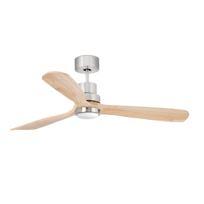 Ventilador de Techo Lantau L 132 cm FARO - Níquel mate/Pino, LED 3000K, 0-10V | FARO