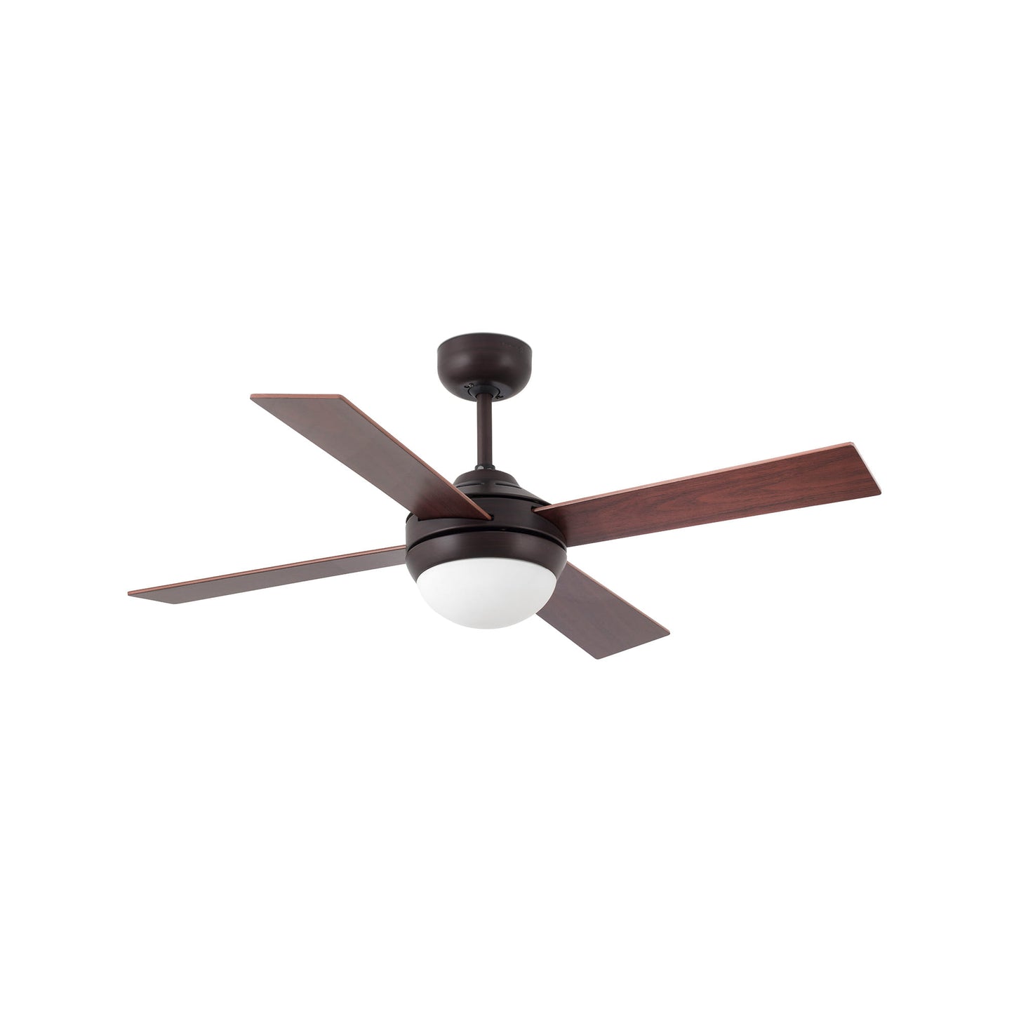 Ventilador de Techo con Luz Marrón y Madera FARO Mini Icaria S 33697-110