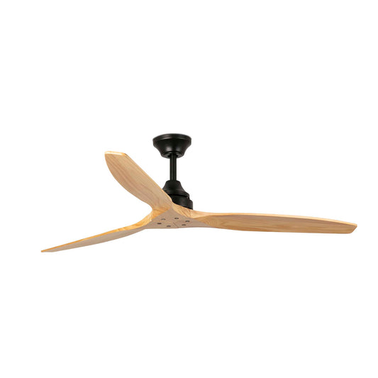Ventilador de Techo Alo L 152 cm FARO - Negro/Pino, Sin luz, 0-10V | FARO · Ref. 33718DCVC