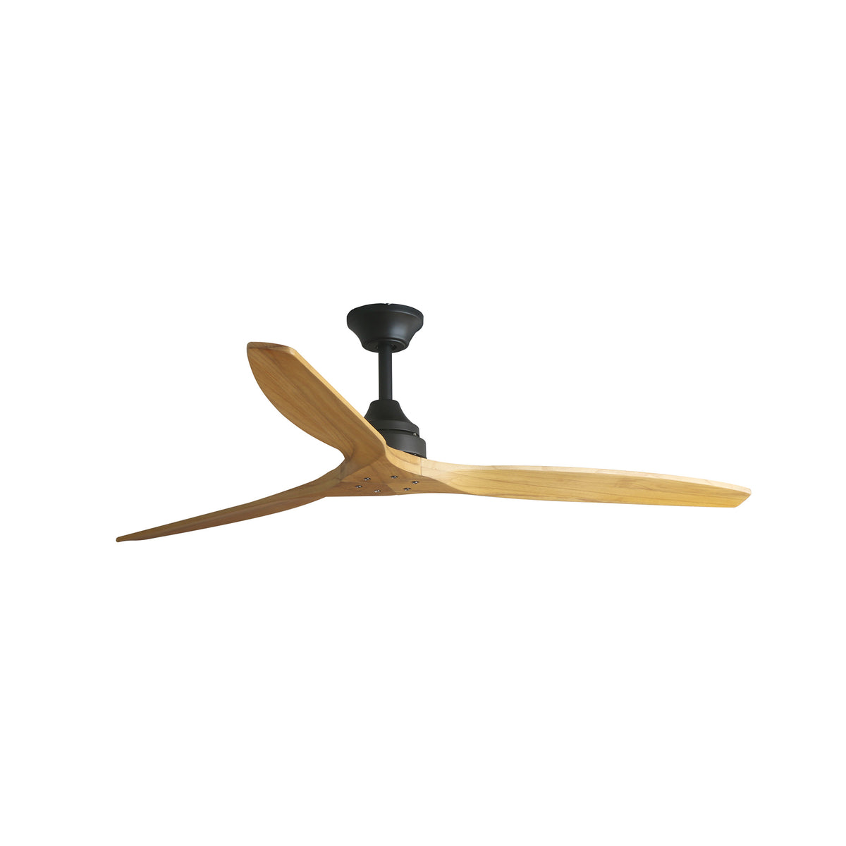 Ventilador de Techo Alo L 152 cm FARO - Negro/Pino, Sin luz, Mando a distancia | FARO