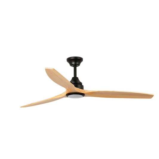 Ventilador de Techo Alo L 152 cm FARO - Negro/Pino, LED 20W 2700/3000/4000K, Mando a distancia | FARO
