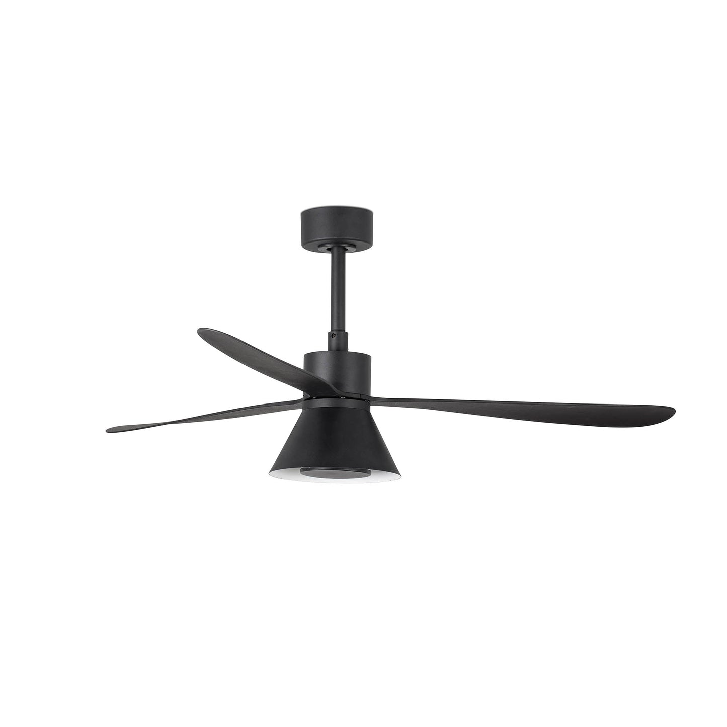 Ventilador de Techo AMELIA CONE LED Negro FARO 33761-23 con Luz Indirecta