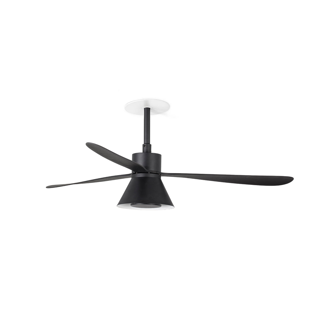 Ventilador de Techo Empotrado Amelia L Motor DC Faro - Negro, CONE 20W CCT, 0-10V | FARO