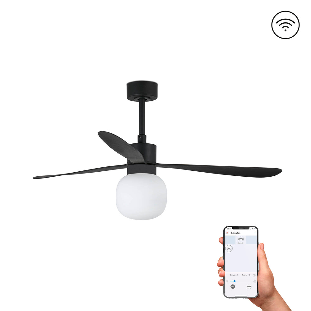 Ventilador Techo LED Negro Moderno | FARO Serie 3328 | LUZGURU