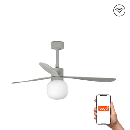 Ventilador de Techo LED Inteligente AMELIA Gris Faro 33762WT-27