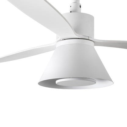 Kit Luz Cono Blanco Regulable AMELIA Faro 33763 para ventilador