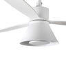 Kit Luz Cono Blanco Regulable AMELIA Faro 33763 para ventilador