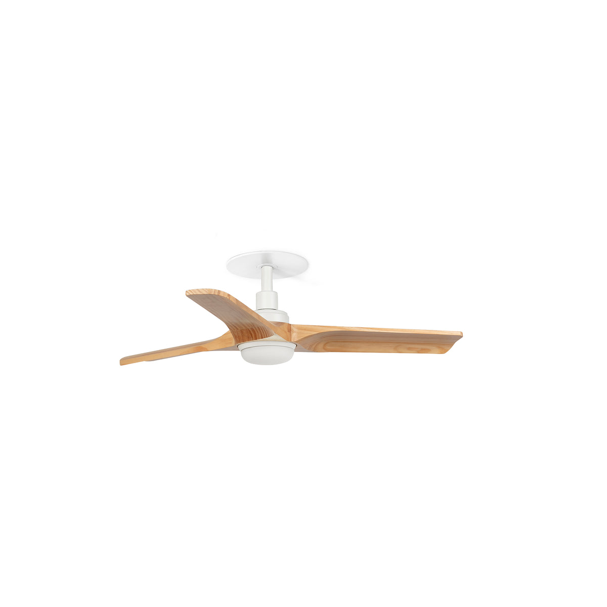 Ventilador de Techo Empotrado Heywood S 90 cm FARO - Blanco/Pino, LED 10W CCT, Mando a distancia | FARO