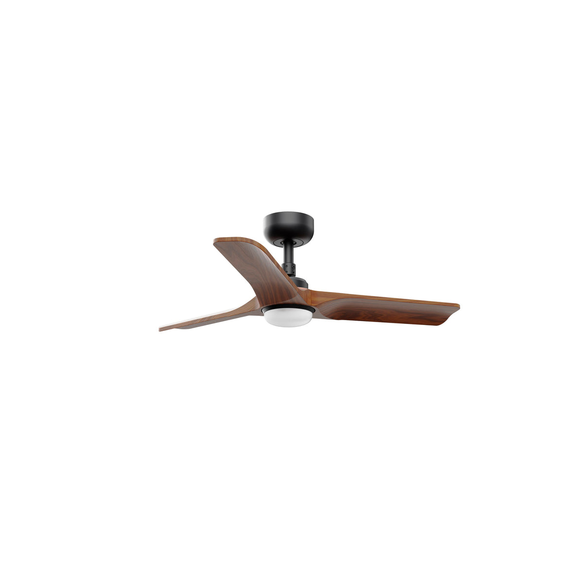 Ventilador de Techo Heywood S 90 cm FARO - Negro/Nogal, LED 10W 2700/4000/6000K, Mando a distancia | FARO