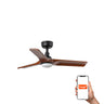 Ventilador de Techo Inteligente HEYWOOD S LED Nogal Negro Faro 33806WT-1TW