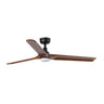 HEYWOOD L Ventilador de Techo con Luz LED Nogal Oscuro FARO 33809-1TW