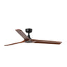 Ventilador de Techo HEYWOOD L Nogal Oscuro y Negro FARO 33809