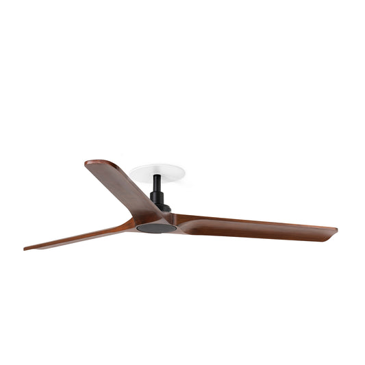 Ventilador de Techo Empotrado Heywood L 132 cm Nogal y Negro Mate FARO - vista principal | FARO