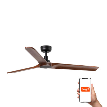 Ventilador de Techo HEYWOOD L Nogal Negro Smart TUYA FARO LAB 33809WT