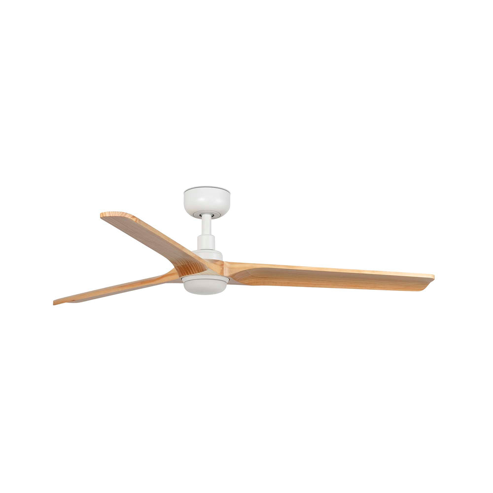 HEYWOOD L Ventilador de Techo LED Blanco y Madera Faro