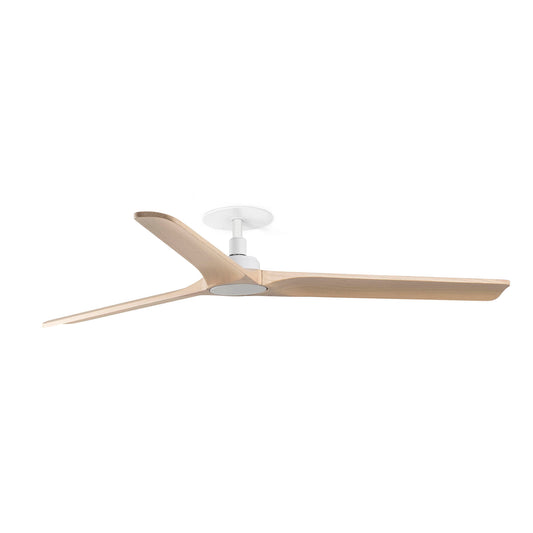 Ventilador de Techo Empotrado Heywood L 132 cm FARO - Blanco/Pino, Sin luz, Mando a distancia | FARO · Ref. 33810R