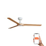 Ventilador de Techo HEYWOOD L Blanco y Madera Smart TUYA FARO LAB 33810WT