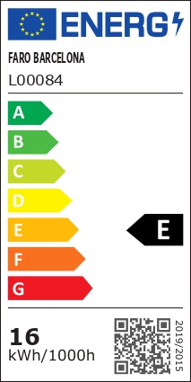 Kit de luz fabricado en Acero color Negro Mate para ventilador PUNT