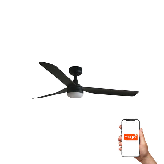 PUNT M Ventilador de Techo con Luz LED Smart Tuya FARO 33815WT-21