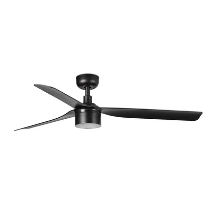 Ventilador de Techo Punt M 132 cm FARO - Negro, TEK 3000K, Mando + Tuya (app y voz) | FARO