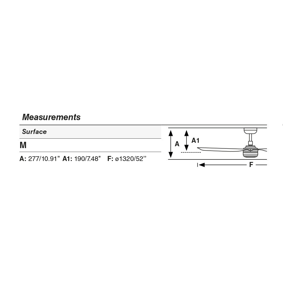 Ventilador de techo con luz LED integrada y 6 velocidades ajustables