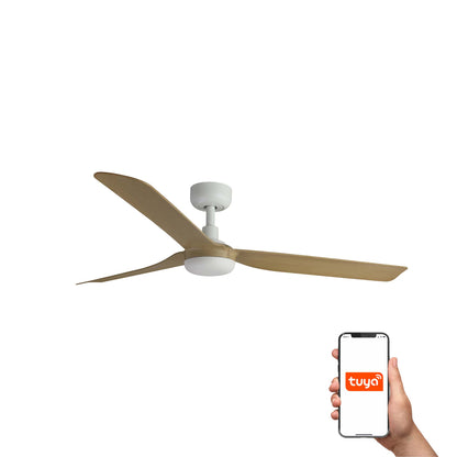 PUNT M Ventilador de Techo Inteligente Blanco y Arce FARO - LuzGuru