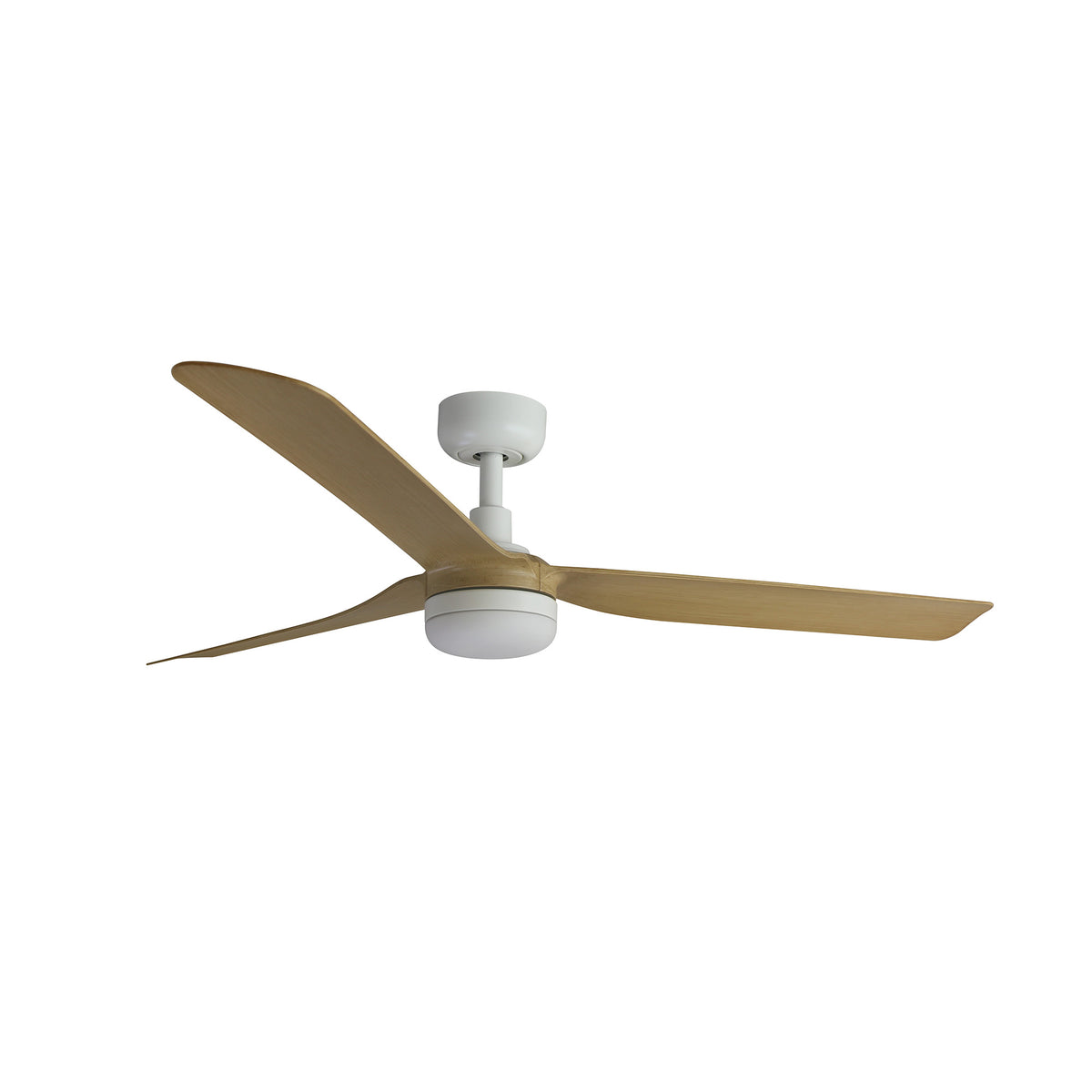 Ventilador de Techo Punt M 132 cm FARO - Blanco/Arce, LED 18W CCT, Mando + Tuya (app y voz) | FARO