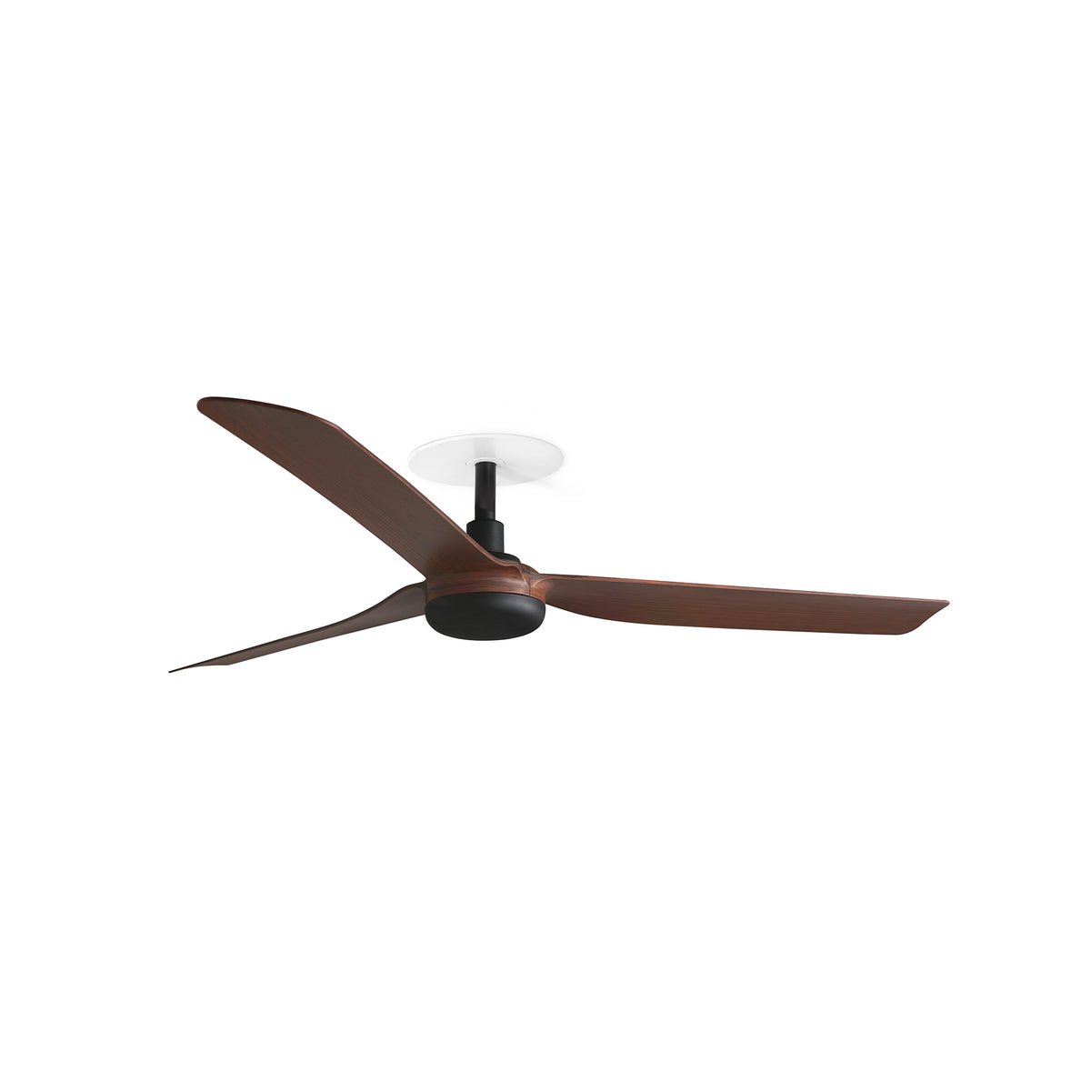 Ventilador de Techo Empotrado Punt M Motor DC FARO - Negro/Nogal, Sin luz, 0-10V | FARO