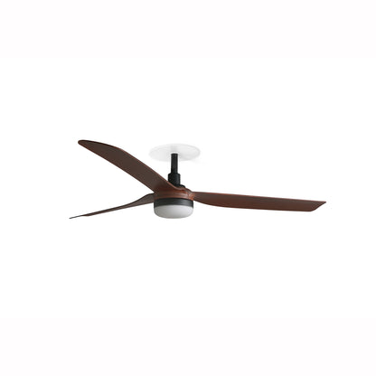 Ventilador de Techo Empotrado Punt M Motor DC FARO - Negro/Nogal, LED 18W CCT, 0-10V | FARO