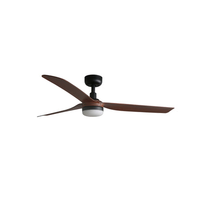 Ventilador de Techo Punt M 132 cm FARO - Negro/Nogal, LED 18W CCT, Mando + Tuya (app y voz) | FARO