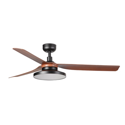 Ventilador de Techo Punt M 132 cm FARO - Negro/Nogal, TAK 4000K, Mando + Tuya (app y voz) | FARO