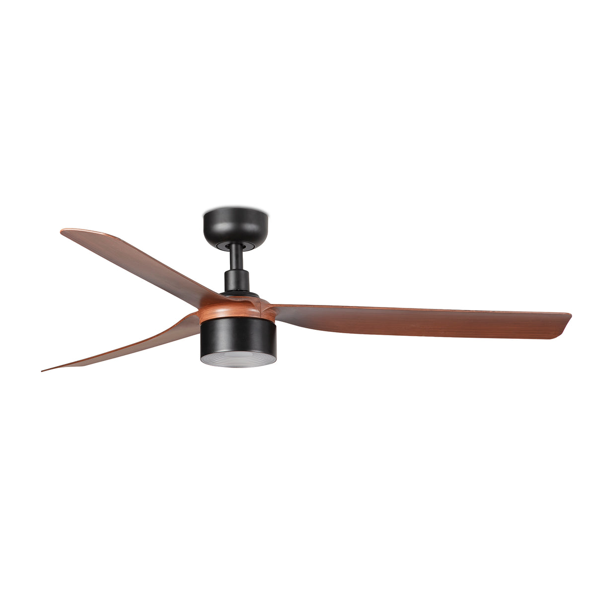 Ventilador de Techo Punt M 132 cm FARO - Negro/Nogal, TEK 2700K, Mando + Tuya (app y voz) | FARO