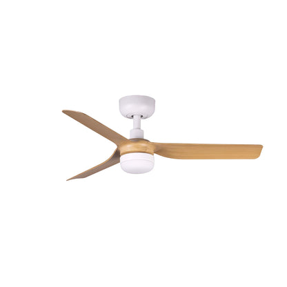 MINI PUNT S Ventilador con Luz LED Blanco y Arce FARO 33821-1TW