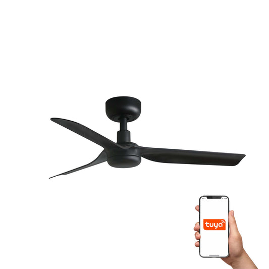 Ventilador de Techo Inteligente Negro y Nogal FARO Mini Punt 33822WT