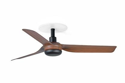 Ventilador de Techo Empotrado Mini Punt S 90 cm FARO - Negro/Nogal, Sin luz, 0-10V | FARO