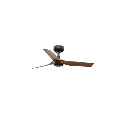 Ventilador de Techo Mini Punt S 90 cm FARO - Negro/Nogal, Sin luz, Mando a distancia | FARO