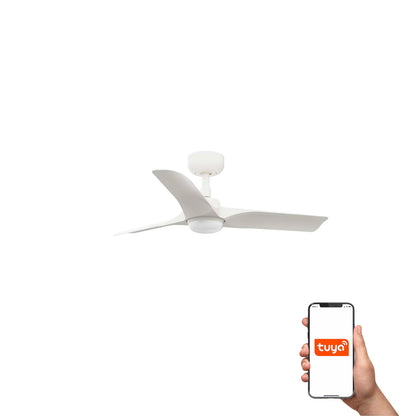 HEY S LED Ventilador Blanco Smart TUYA FARO LAB 33824WT-1TW