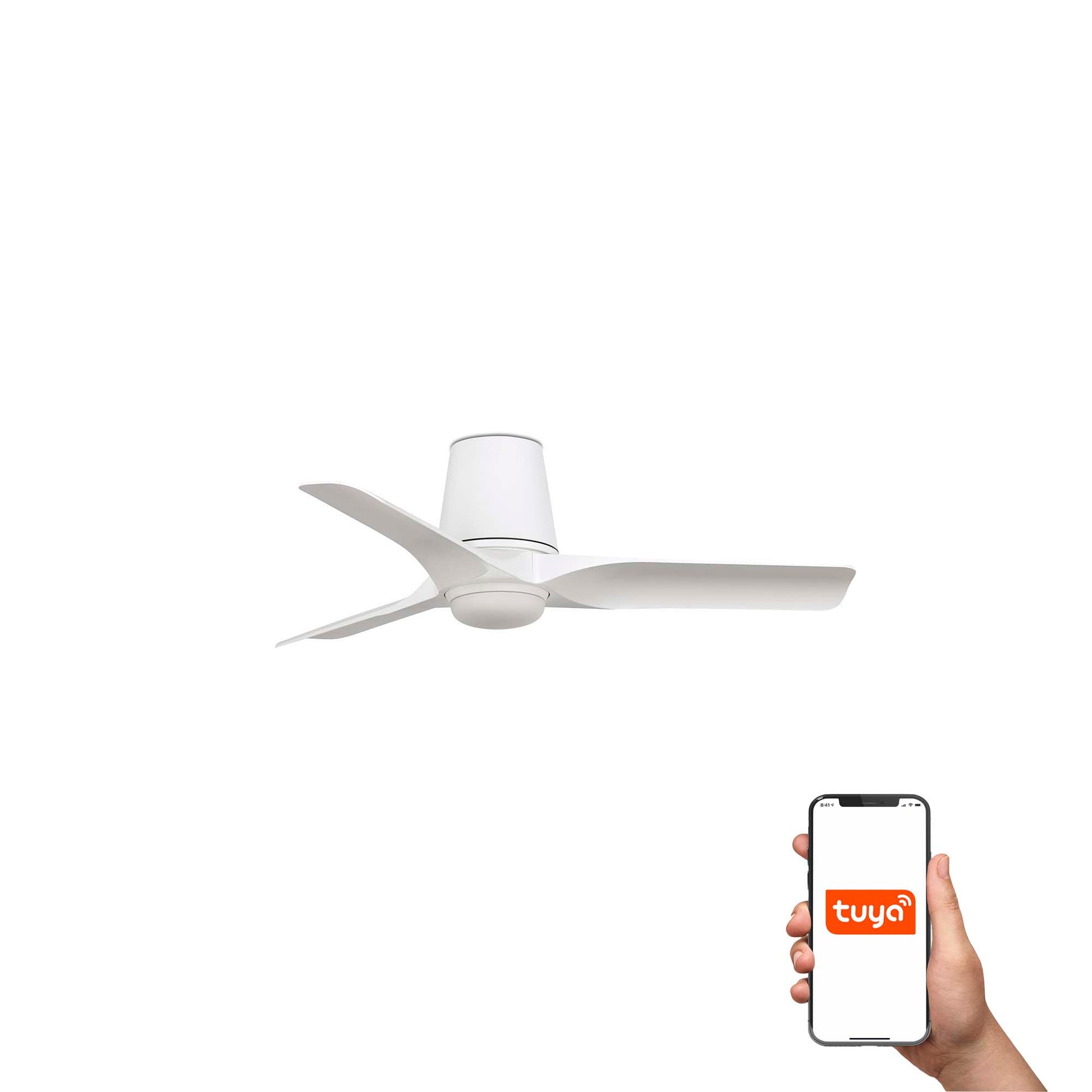 HEY TUB Ventilador de Techo LED Inteligente FARO LAB 33826WT-1TW
