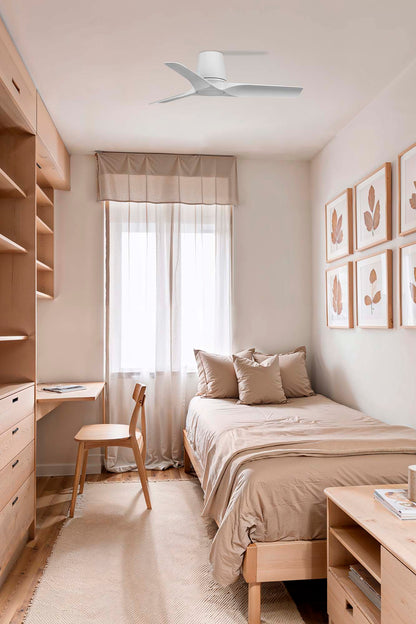 Ventilador HEY TUB fabricado en Acero color Blanco Mate ideal para salón