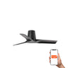 Ventilador de Techo HEY TUB Silencioso Negro y Madera FARO LAB 33827WT