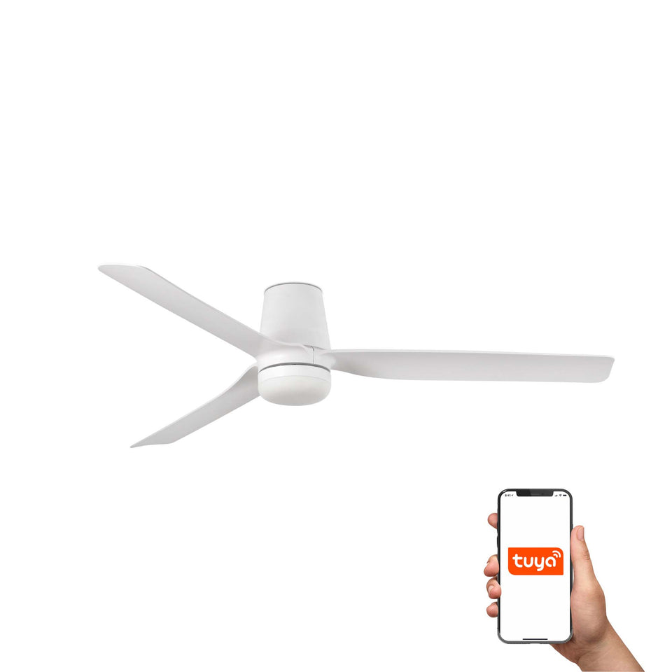 Modelo 3D interactivo y realidad aumentada de PUNT TUB M LED Ventilador de Techo Inteligente Blanco FARO