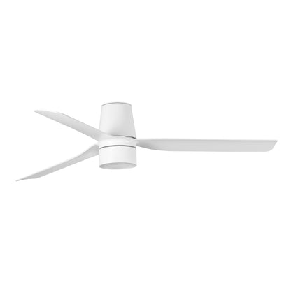 Ventilador de Techo Punt Tub M FARO - Blanco, TEK 4000K, Mando + Tuya (app y voz) | FARO