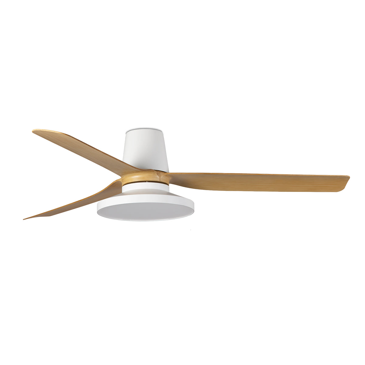 Ventilador de Techo Punt Tub M FARO - Blanco/Arce, TAK 4000K, Mando a distancia | FARO